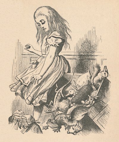 Alice and Animals. Chaos and the Court by John Tenniel