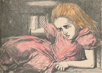 Alice, as she grows larger by John Tenniel