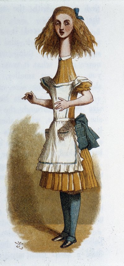 Alice in Alice in Wonderland by Lewis Carroll, illustrated by Tenniel by John Tenniel