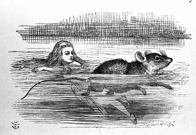 Alice in Wonderland. Illustration of the first edition by Tenniel by John Tenniel