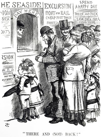 The frequency of accidents on overcrowded excursion trains by John Tenniel