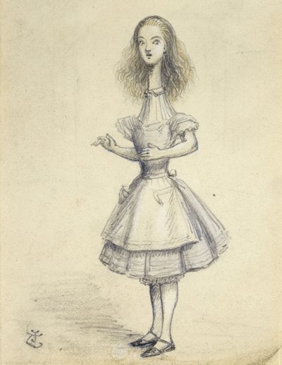 Curioser and Curioser by John Tenniel