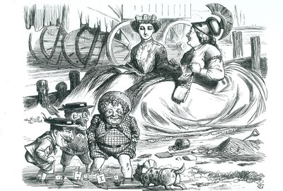 France and Britain watching the children by John Tenniel
