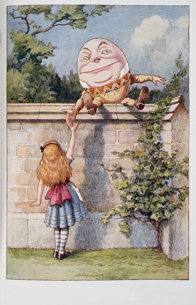 Humpty Dumpty, from Alice