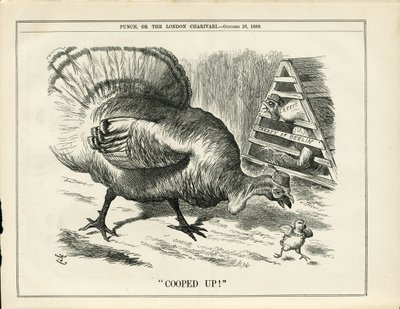 Illustration of John Tenniel in Punch by John Tenniel