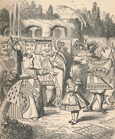 Off with her head! Alice and the Red Queen, 1889 by John Tenniel