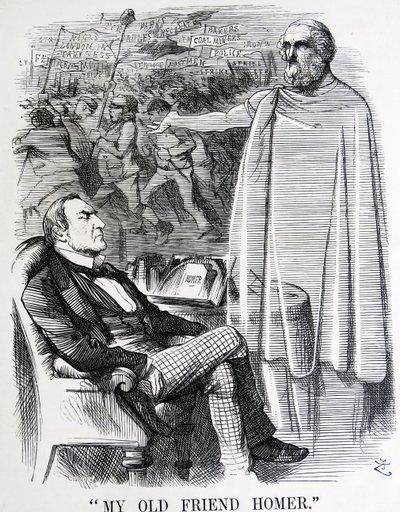 Political satire depicting William Ewart Gladstone and his 