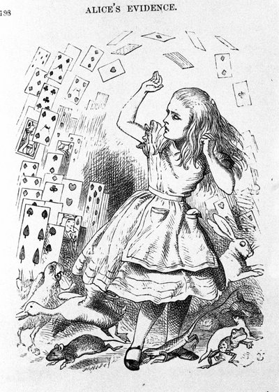 The cards to play - in The nursery Alice
