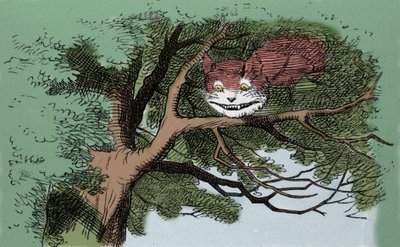 Alice and the Cat (detail) by John Tenniel