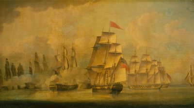 Battle of Malacca Straits, February 15th 1804 by John Thomas Serres