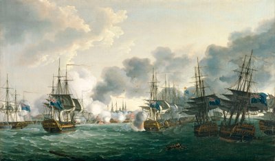 The Battle of Copenhagen, 2 April 1801 by John Thomas Serres