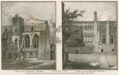 East end and north side of the Painted Chamber, Westminster Palace by John Thomas Smith