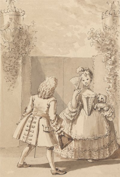 Hogarth Declaring His Love to Miss Thornhill by John Thomas Smith