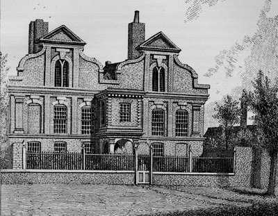 The Old Manor House, Hackney by John Thomas Smith
