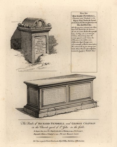 Tombs of Royalist Richard Penderel by John Thomas Smith