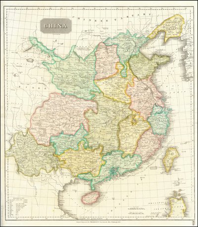 1815 Map of China by John Thomson