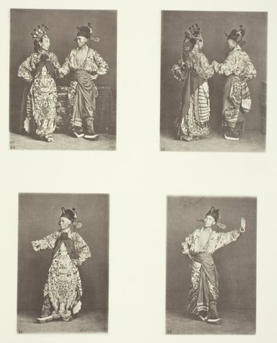 Actors, Ancient Marriage Costume, Ancient Costumes by John Thomson