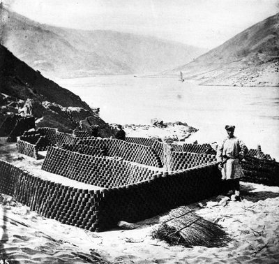 Drying Fuel for Exportation, Hubei Province, c.1870 by John Thomson