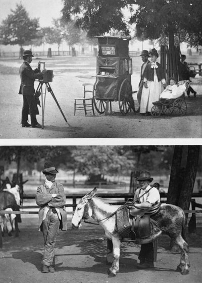 Photography on the Common and Waiting for Hire by John Thomson