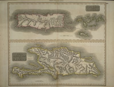 Porto Rico and Virgin Isles: Haiti, Hispaniola or St. Domingo, 1817 by John Thomson