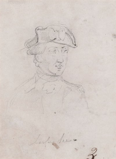 Major General Charles Lee (study) by John Trumbull
