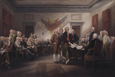 The Declaration of Independence, July 4 by John Trumbull