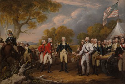 The Surrender of General Burgoyne at Saratoga, October 16, 1777 by John Trumbull