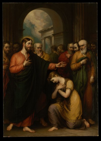 The Woman Taken in Adultery by John Trumbull