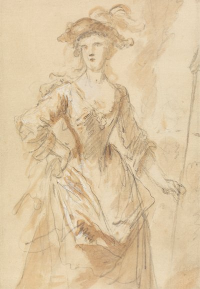 Portrait of a Young Lady as a Shepherdress by John Vanderbank