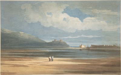 Harlech Castle across the Traeth Mawr by John Varley