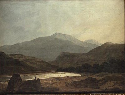 Moel Hebog: looking down the Vale from near Dinas Emrys by John Varley