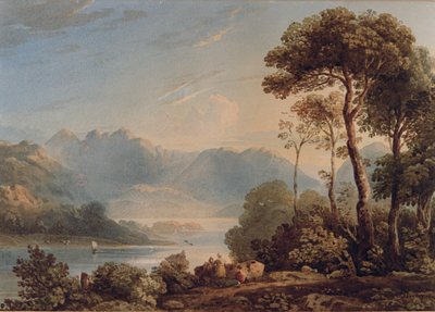 View from Grange Bridge, Borrowdale by John Varley