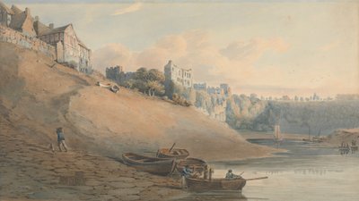 View of Chepstow Castle, Monmouthshire, from Under the Bridge by John Varley
