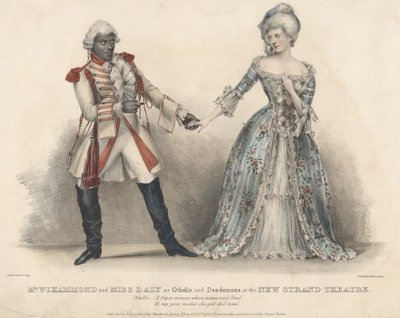 Mr. W. J. Hammond and Miss Daly as Othello and Desdemona at the New Strand Theatre by John W. Gear