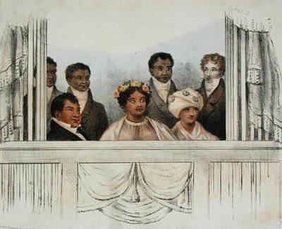Their Majesties King Rheo Rhio, Queen Tamehamalu, Madame Poki, of the Sandwich Islands and suite as they Appeared at the Theatre Royal, Drury Lane, 4th June 1824 by John W. Gear
