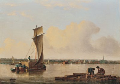 A Keel on the Humber, late 1820s by John Ward