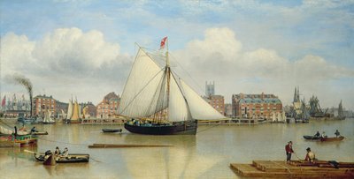 Hull from the Humber, c.1837 by John Ward