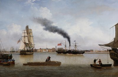 S.S. Forfarshire Leaving Hull on her Last Voyage by John Ward