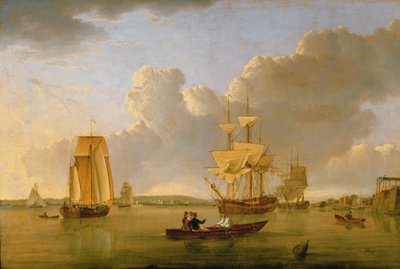 Deptford on Thames with a Distant View of Greenwich by John Ward of Hull