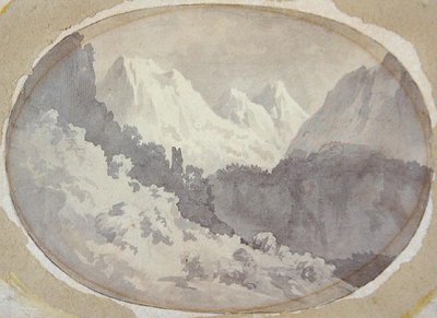 Alpine Scene by John Warwick Smith