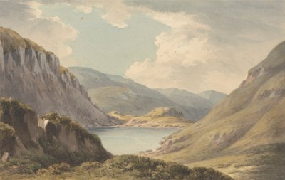Llyn Geirionedd Not Far from Trefriew, on the River Conway, Carnarvonshire by John Warwick Smith