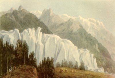 The Glacier des Bossons, Chamonix, 1786, 1946 by John Warwick Smith