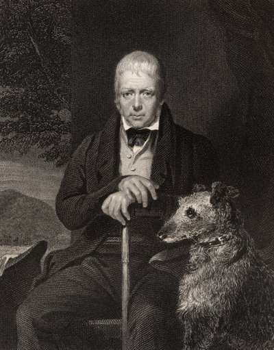 Sir Walter Scott, engraved by W. Holl, from 