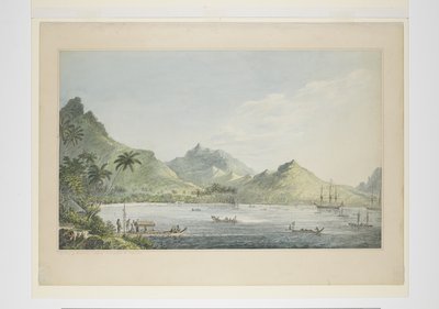 A View of Huaheine, from a series of watercolours illustrating Captain Cook
