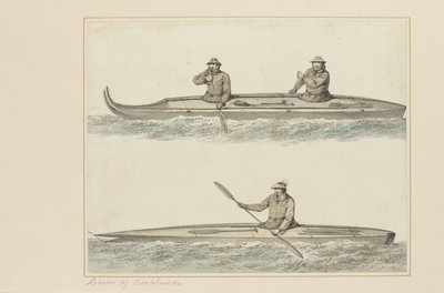 Canoes of Oonalashka by John Webber