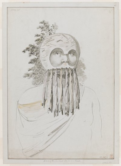 A Man of the Sandwich Islands in a Mask by John Webber