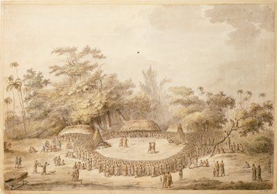 Captain Cook at Hapaee by John Webber