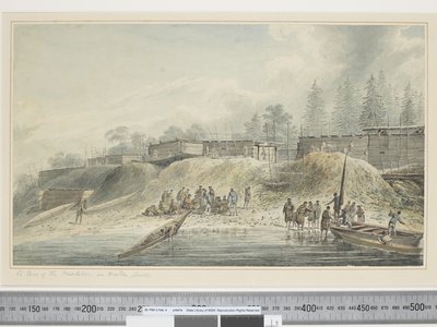 A View of the Habitations in Nootka Sound by John Webber