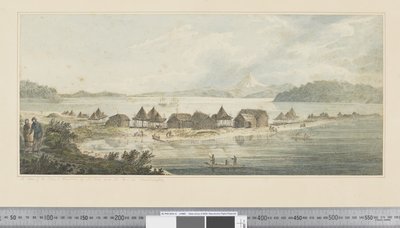A View of the Town and Harbour of St. Peter and St. Paul in Kamtschatka by John Webber