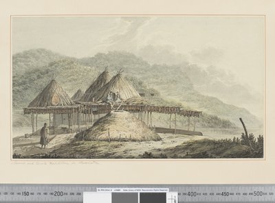 Summer and Winter Habitations in Kamschatka by John Webber